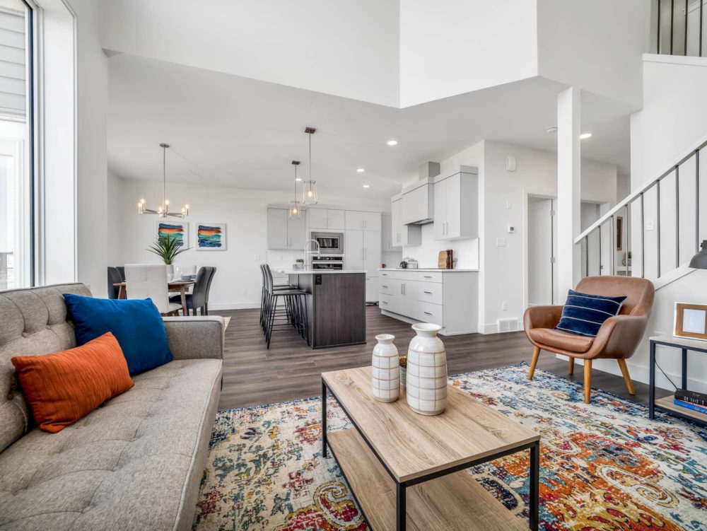 Living Room in Lethbridge Show home