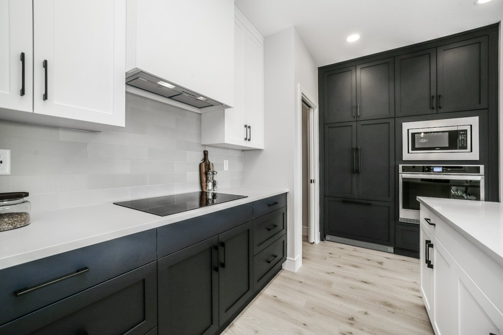 black and white cabinetry