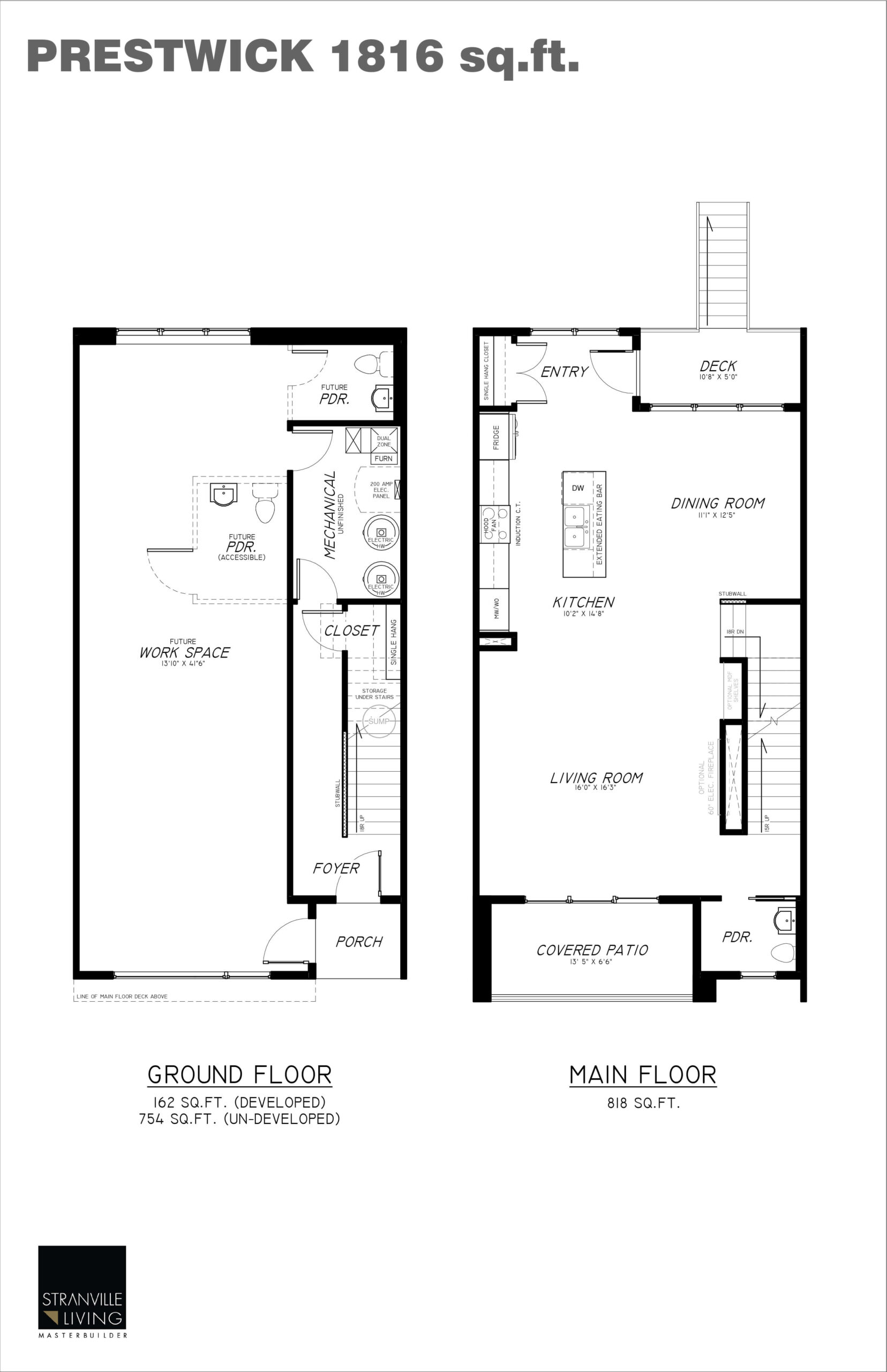 Copperwood townhome blacklines