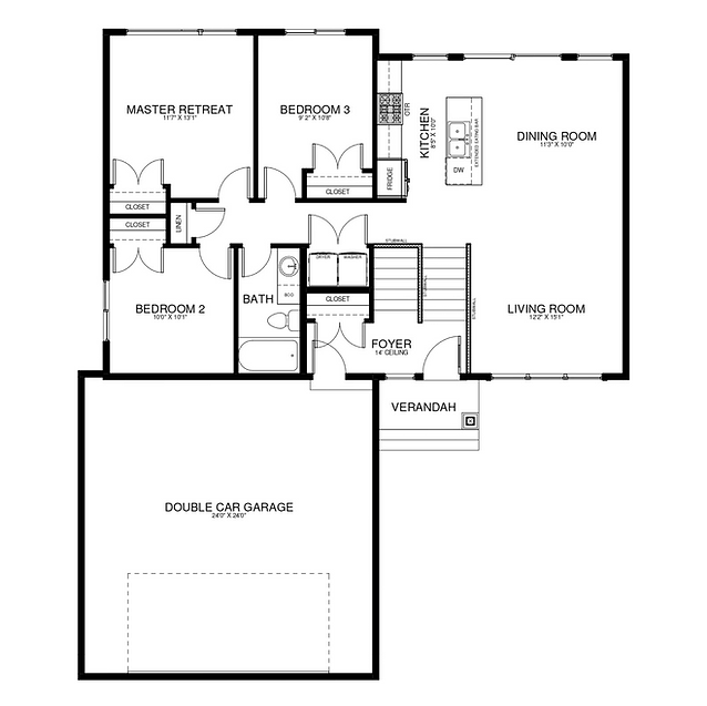 Bellevue home floor plan