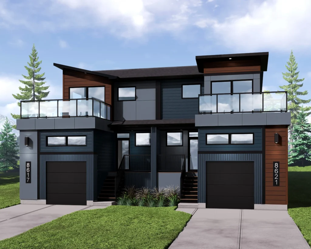 cedar duplex home rendering