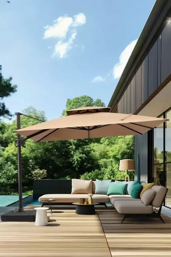 Large outdoor umbrella