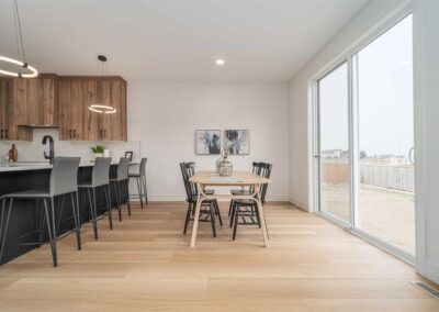 Dining and kitchen area