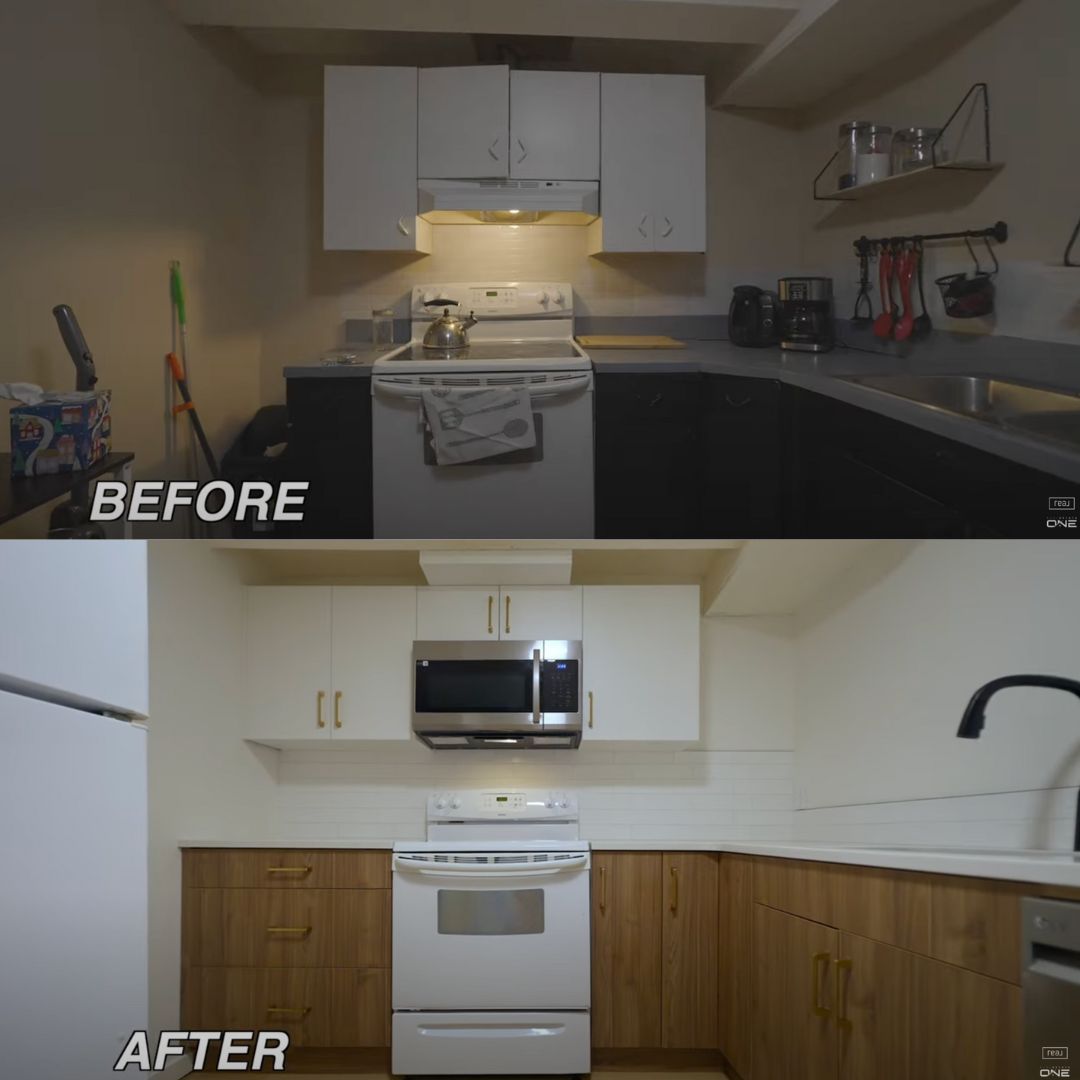 basement kitchen transformation