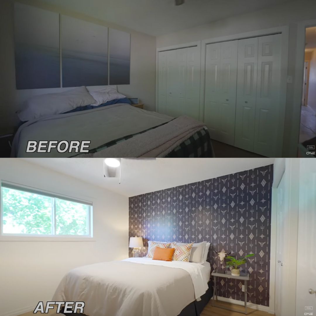 Primary bedroom transformation