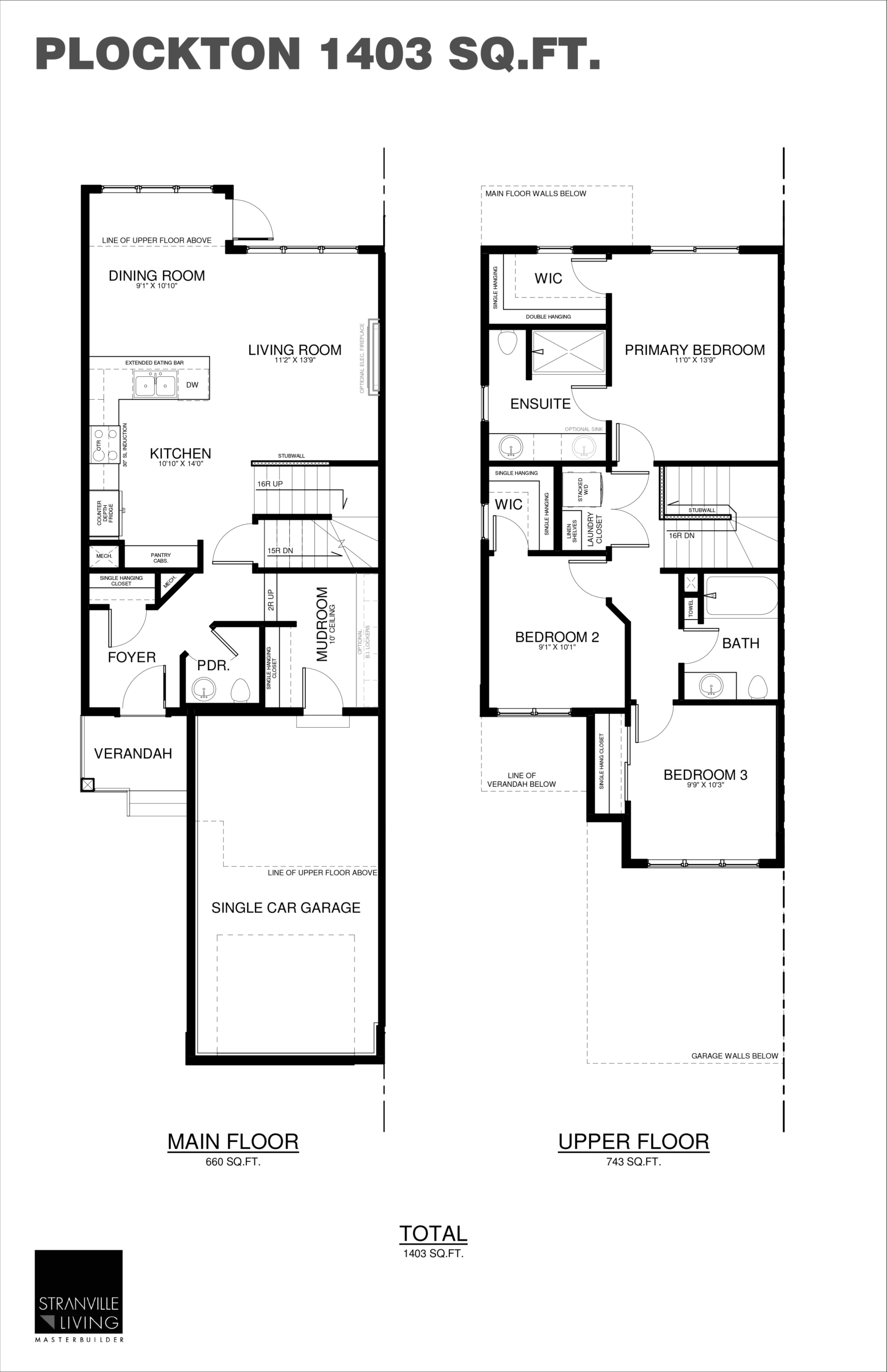 Duplex floor plan