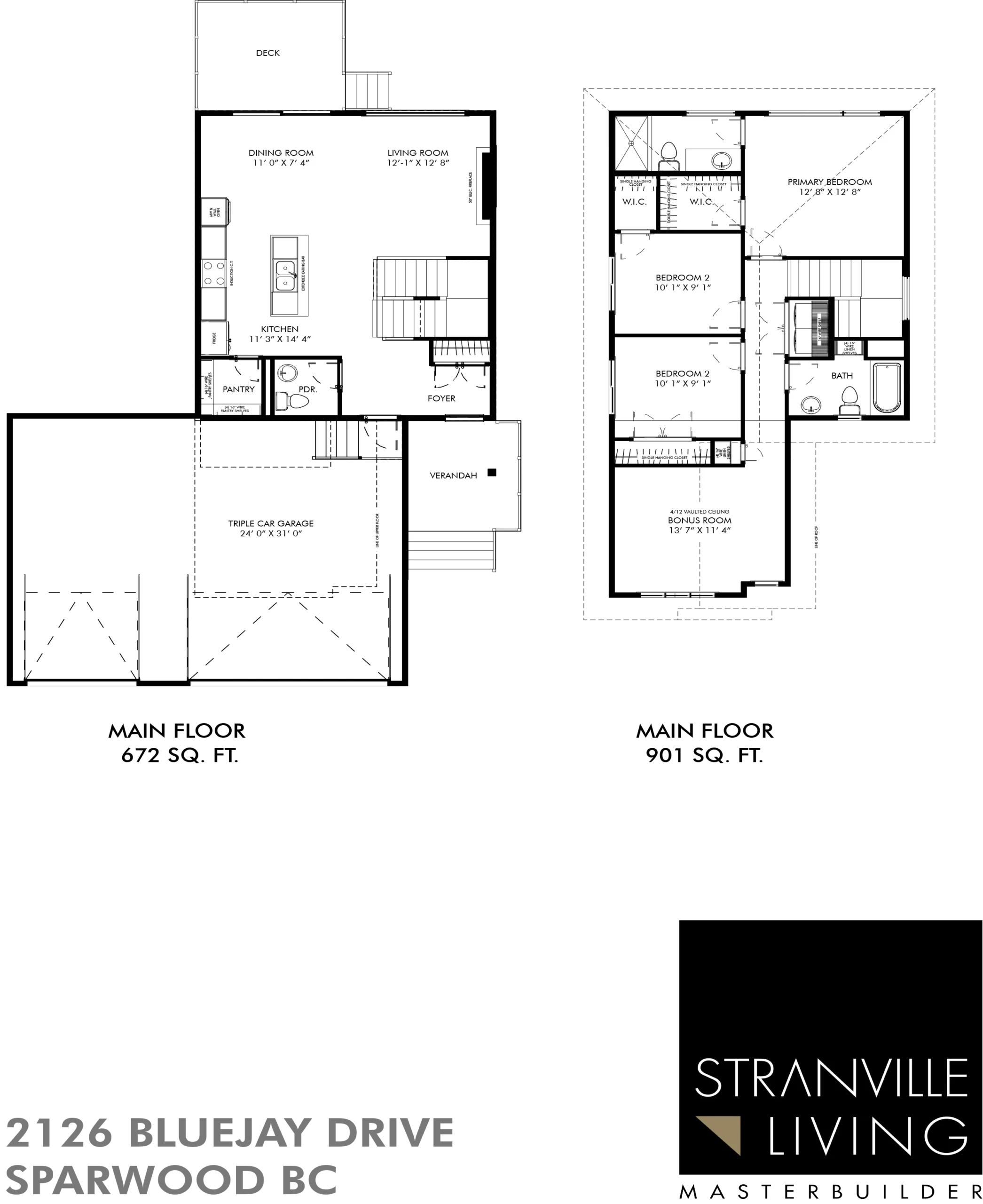 2125 Bluejay Drive Sparwood Blackline floor plan