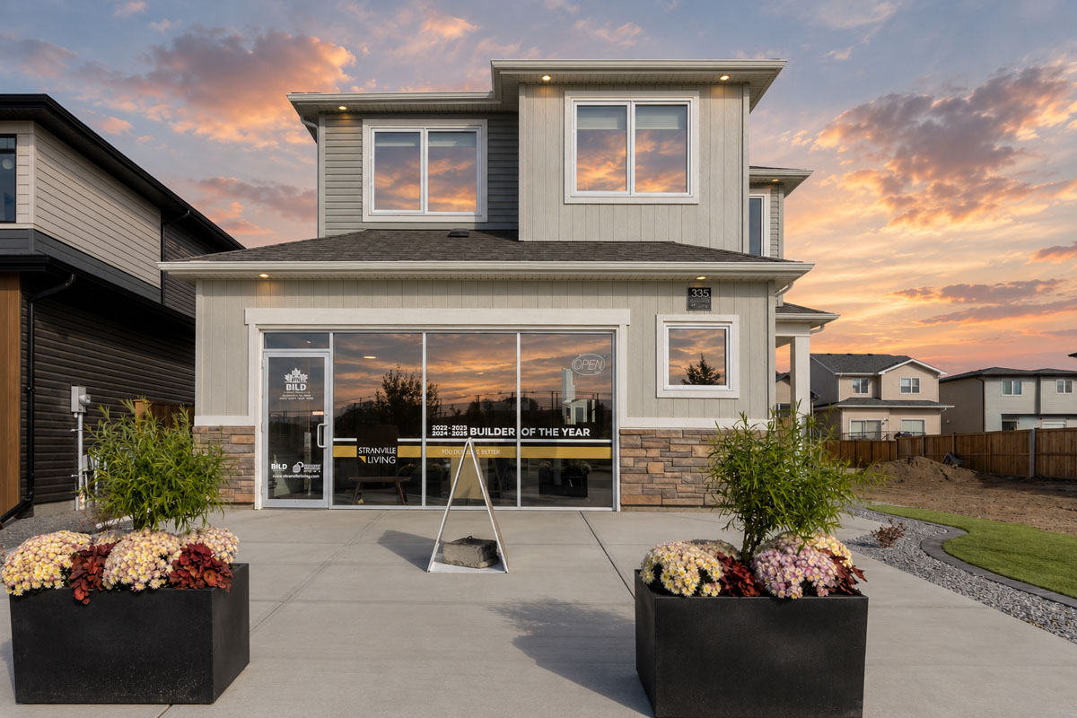 Exterior photo of 335 Blackwolf Blvd North show home in Lethbridge